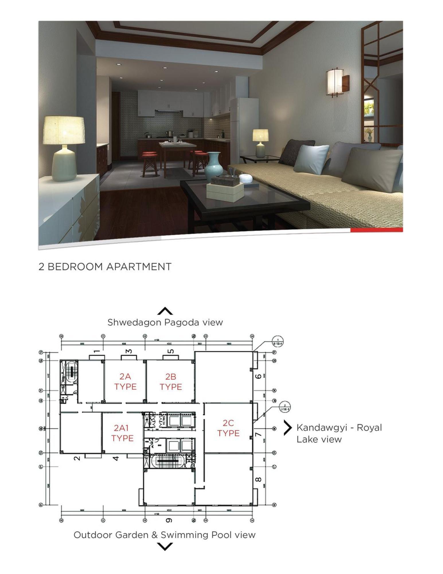 Kantharyar Serviced Apartment Rangoon Buitenkant foto